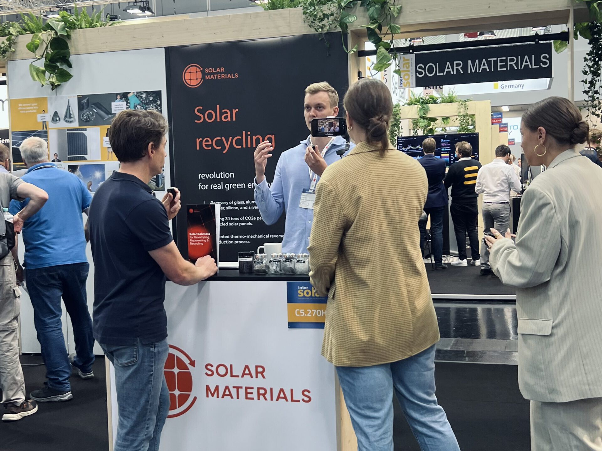 SOLAR MATERIALS was part of the Start booth at Intersolar 2024 in Munich