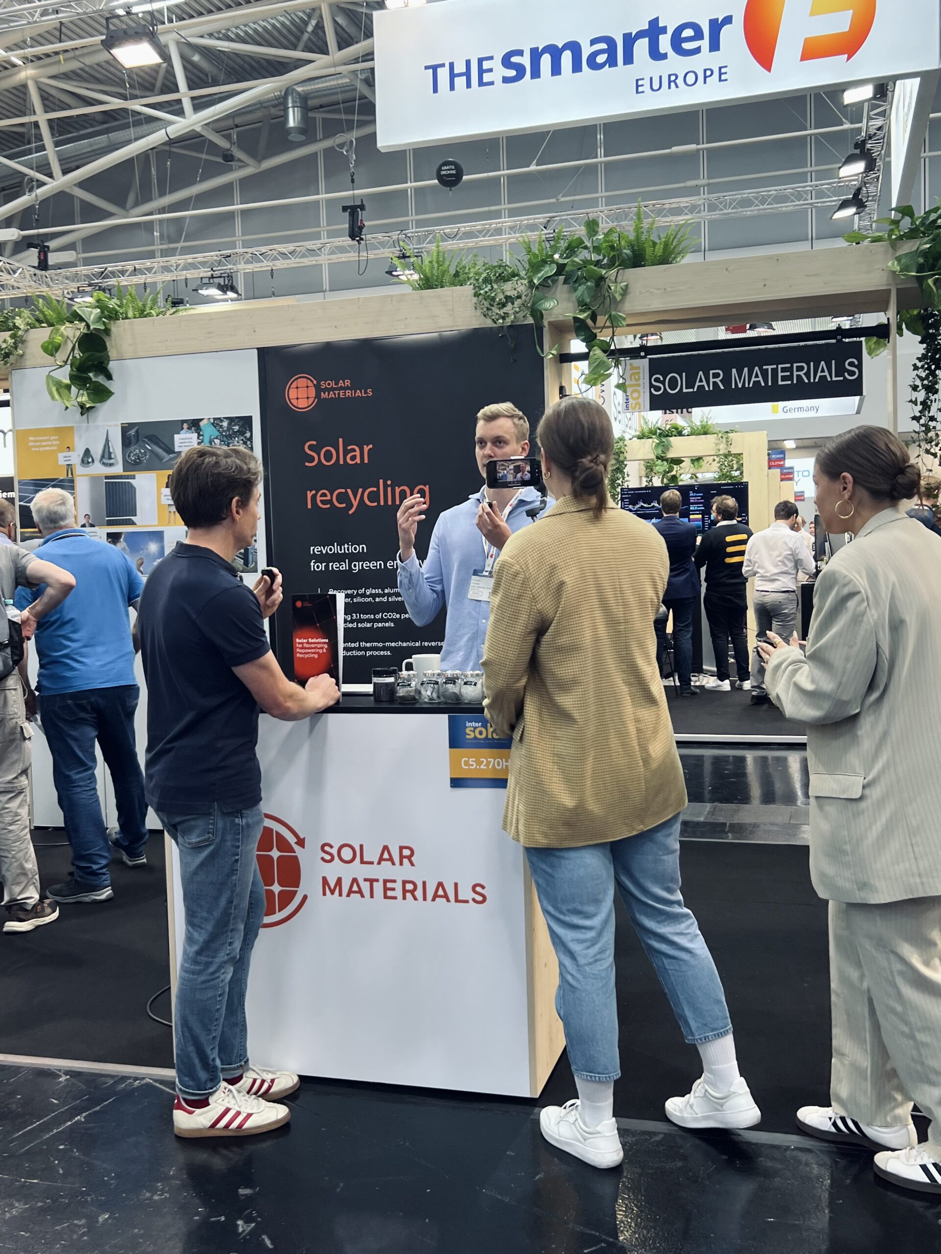 SOLAR MATERIALS was part of the Start booth at Intersolar 2024 in Munich