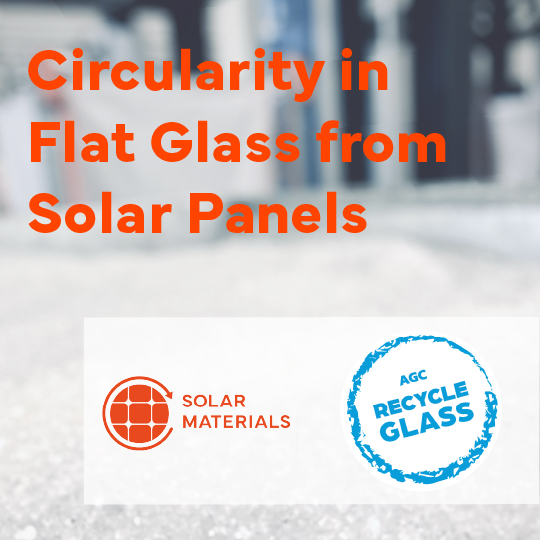 SOLAR MATERIALS, the German recycling company for solar panels, has entered into a cooperation with AGC Glass Europe, one of Europe’s leading flat glass manufacturers